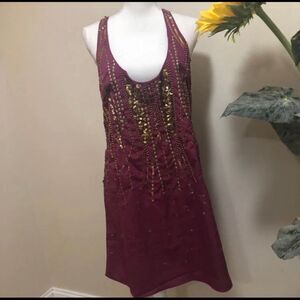 NWT free people Ella embellished slip dress size S